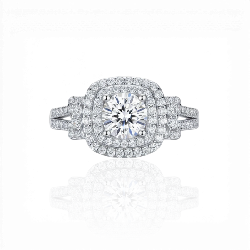 18K White Gold Vermeil