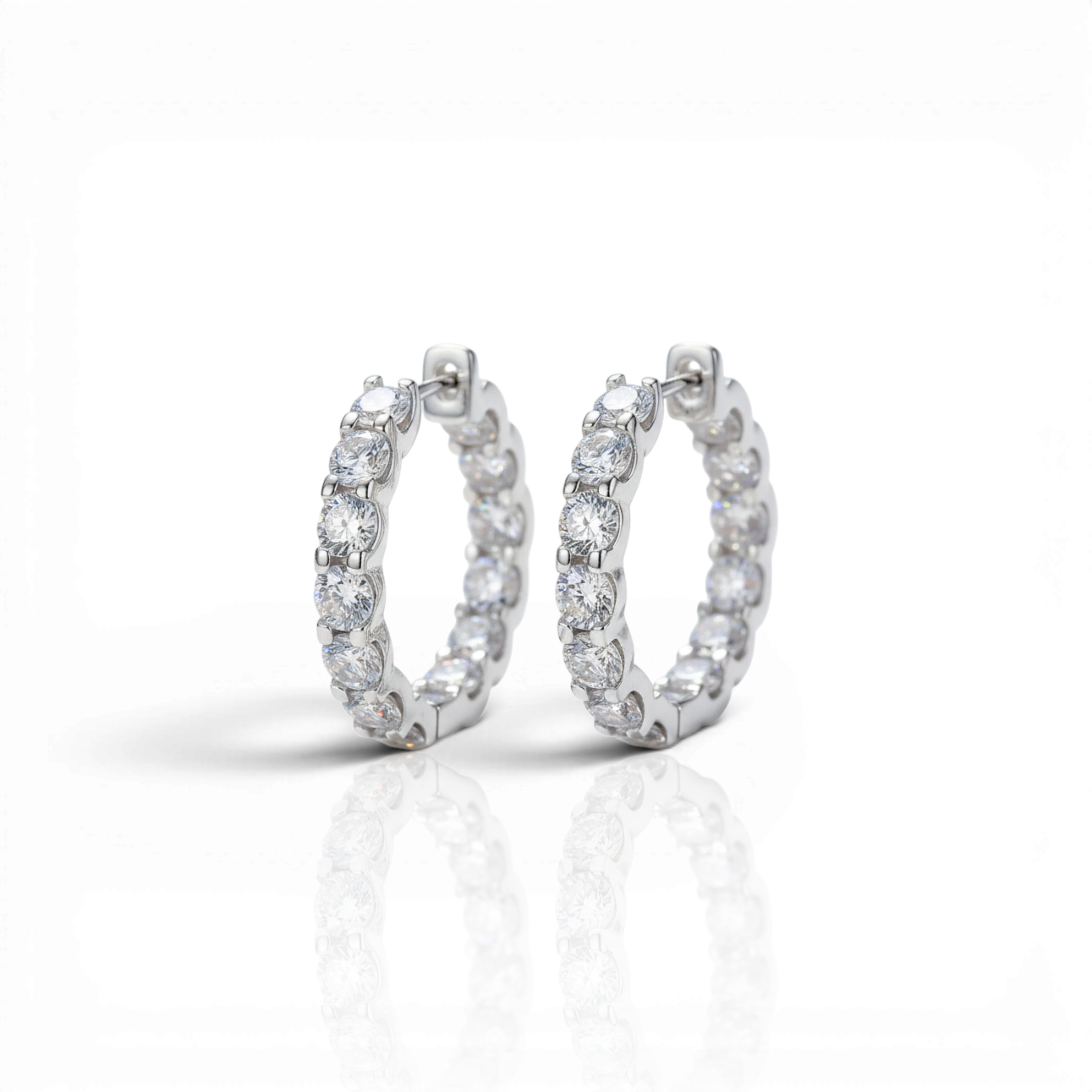 18K White Gold Vermeil