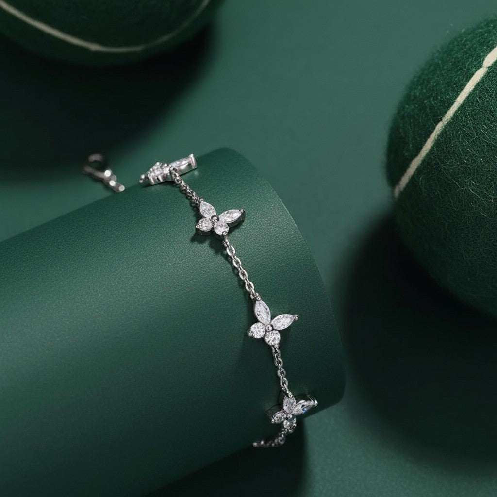 18K White Gold Vermeil