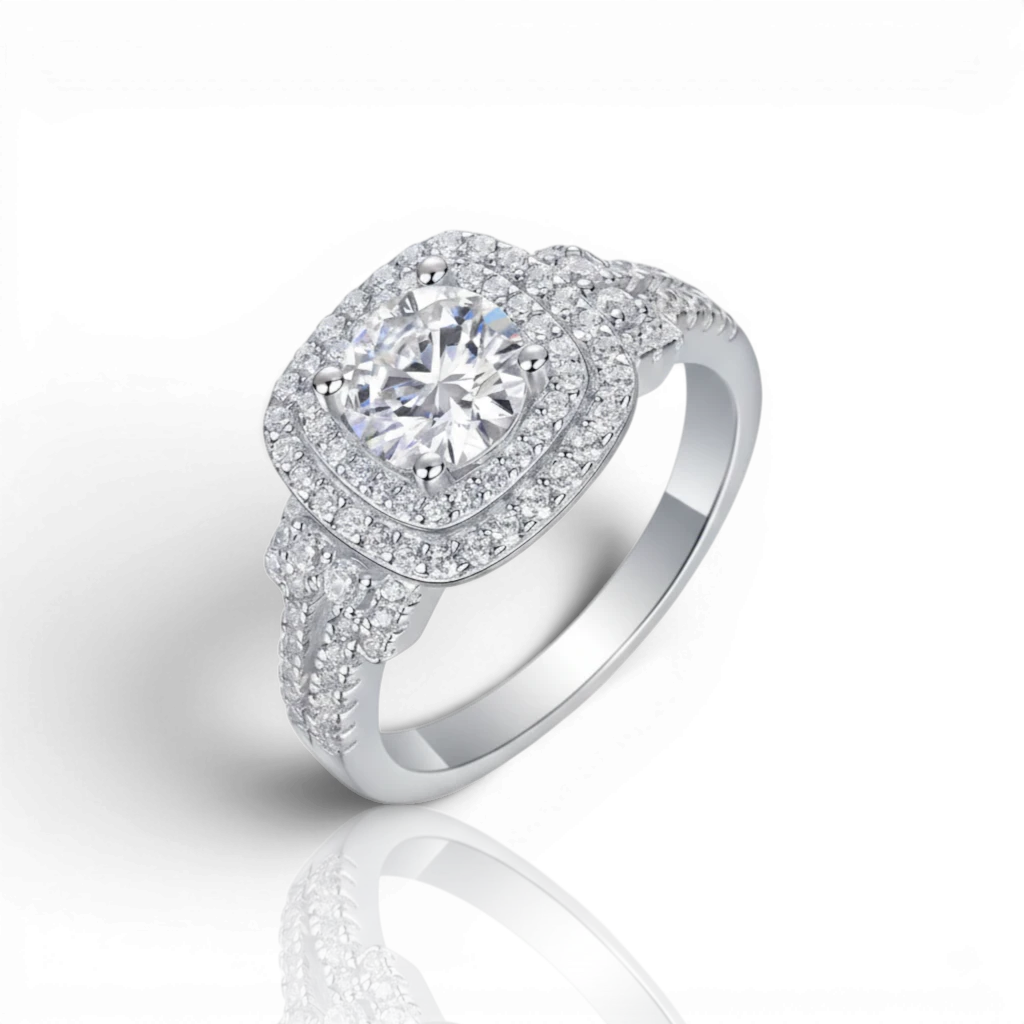 18K White Gold Vermeil