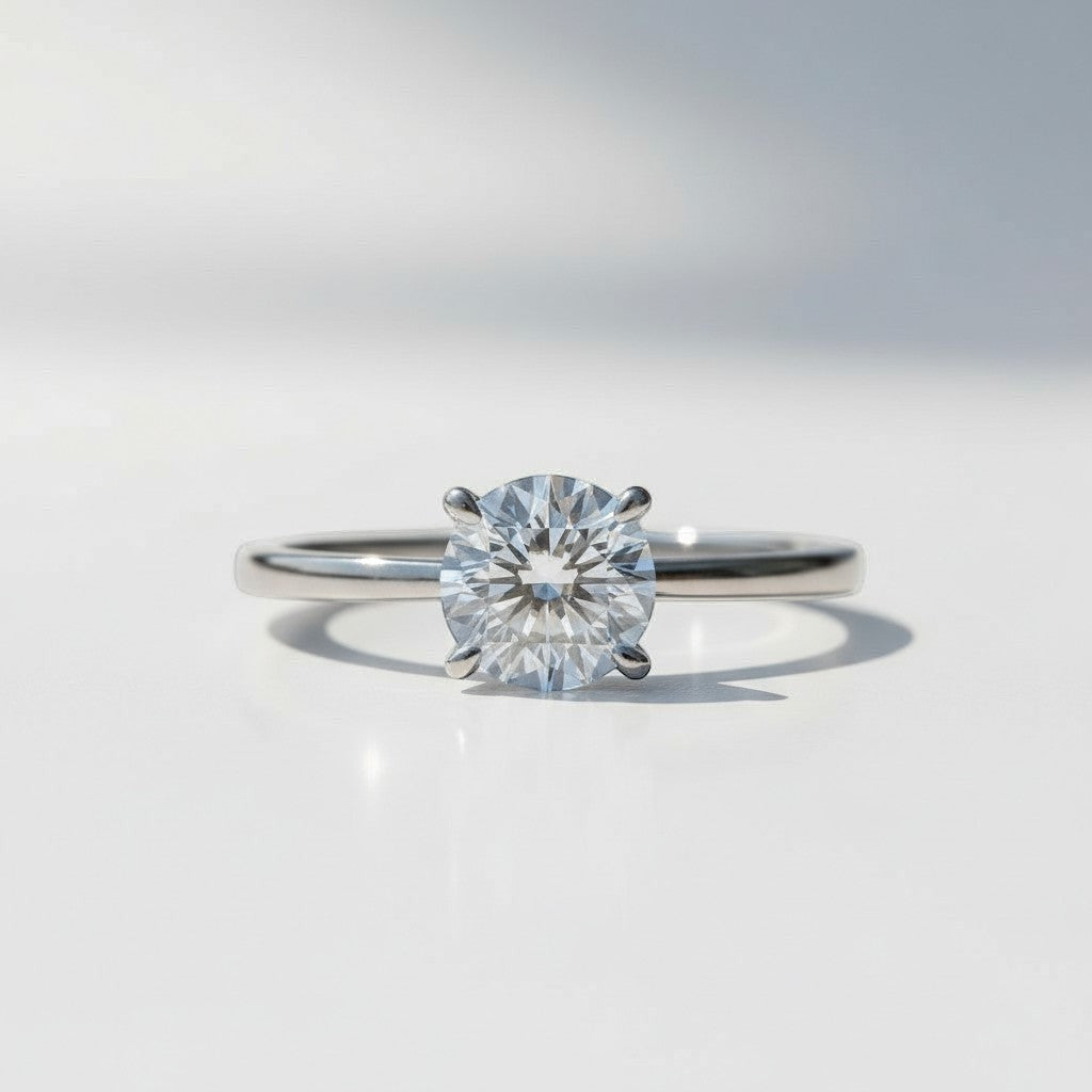 18K White Gold Vermeil