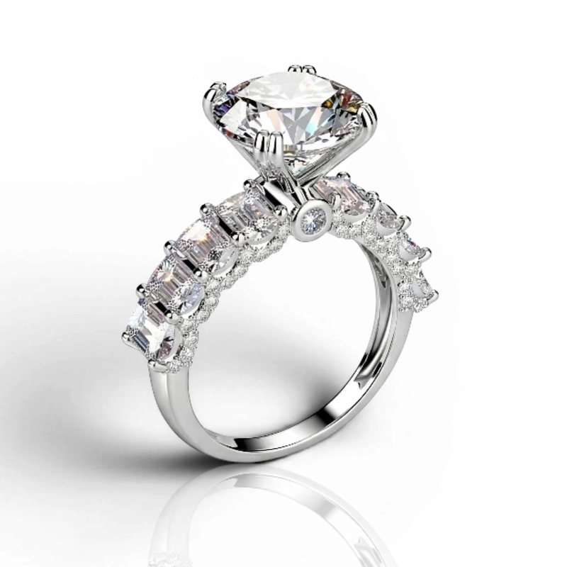 18K White Gold Vermeil