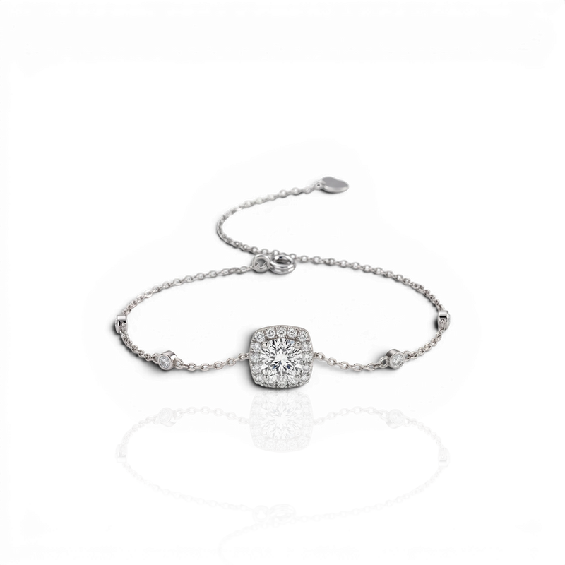 18K White Gold Vermeil
