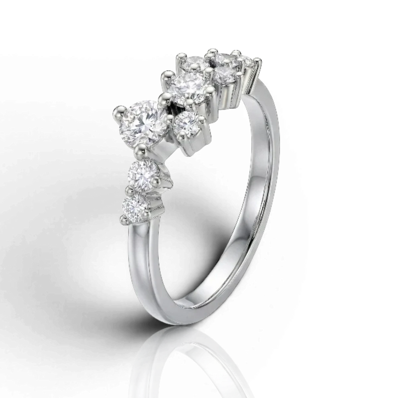 18K White Gold Vermeil