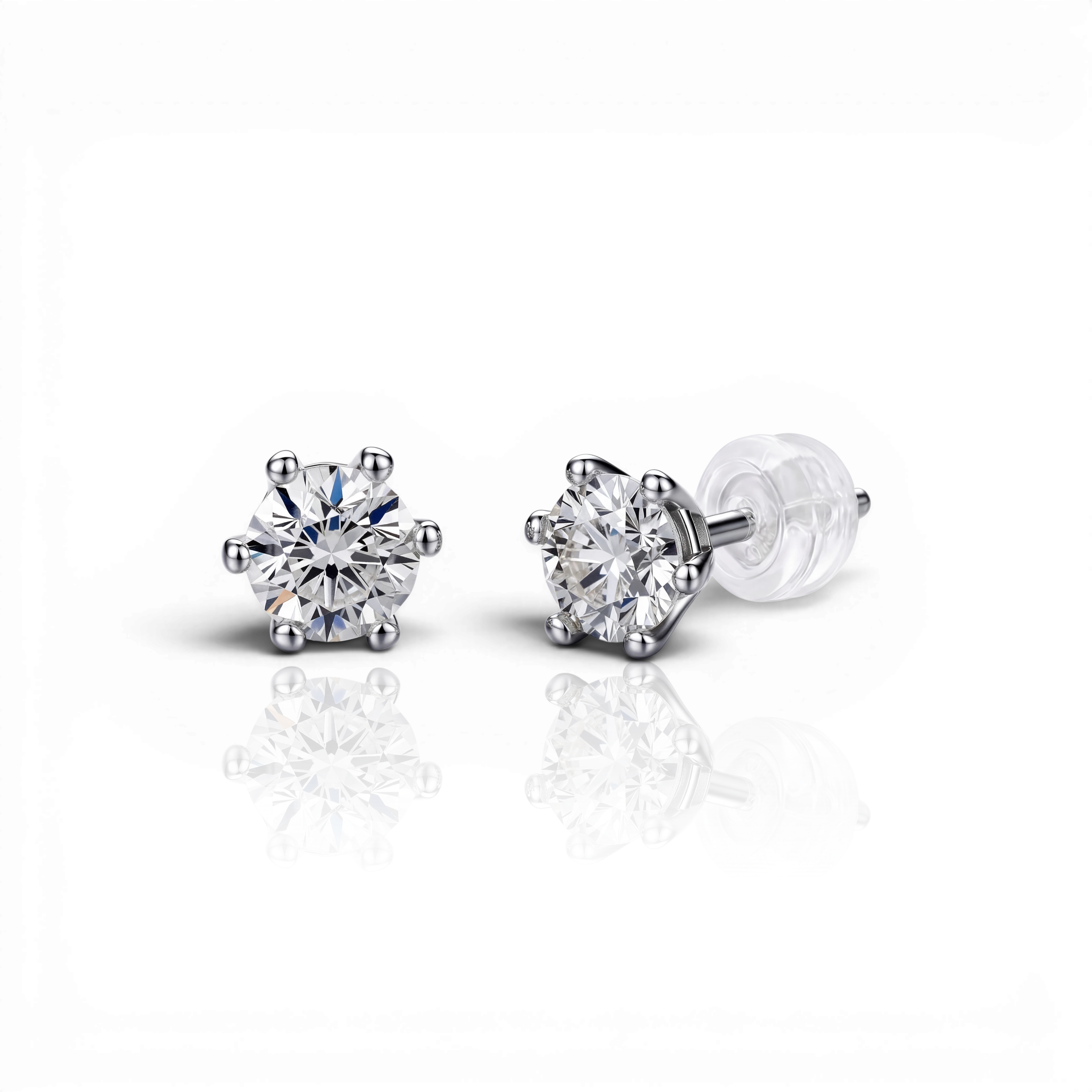 18K White Gold Vermeil