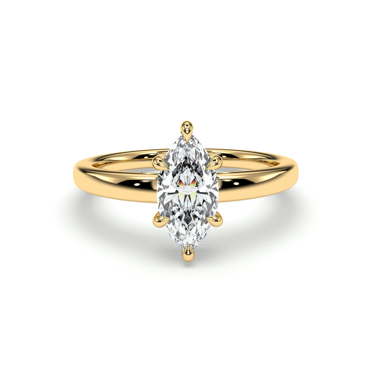 18K Yellow Gold Vermeil / 1.00 CARAT