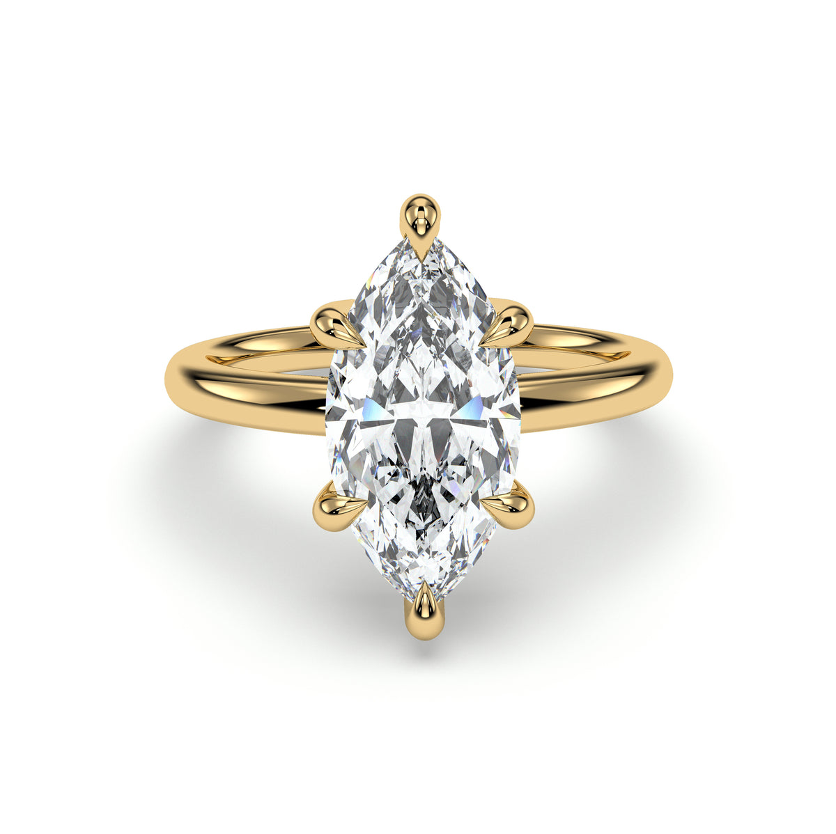 18K Yellow Gold Vermeil / 3.00 CARAT