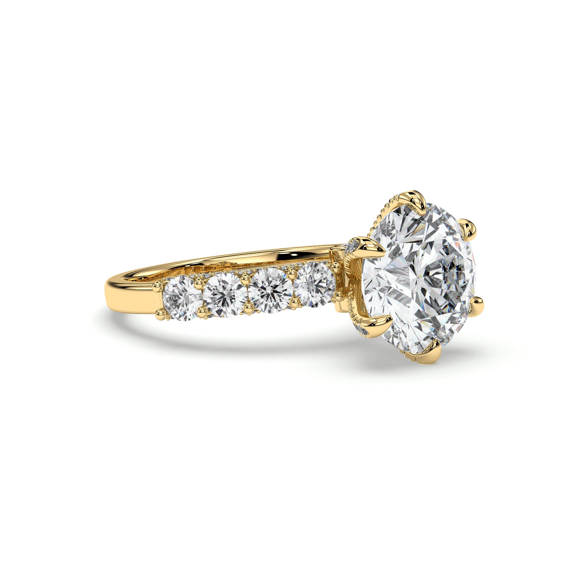 18K Yellow Gold Vermeil / 3.00 CARAT
