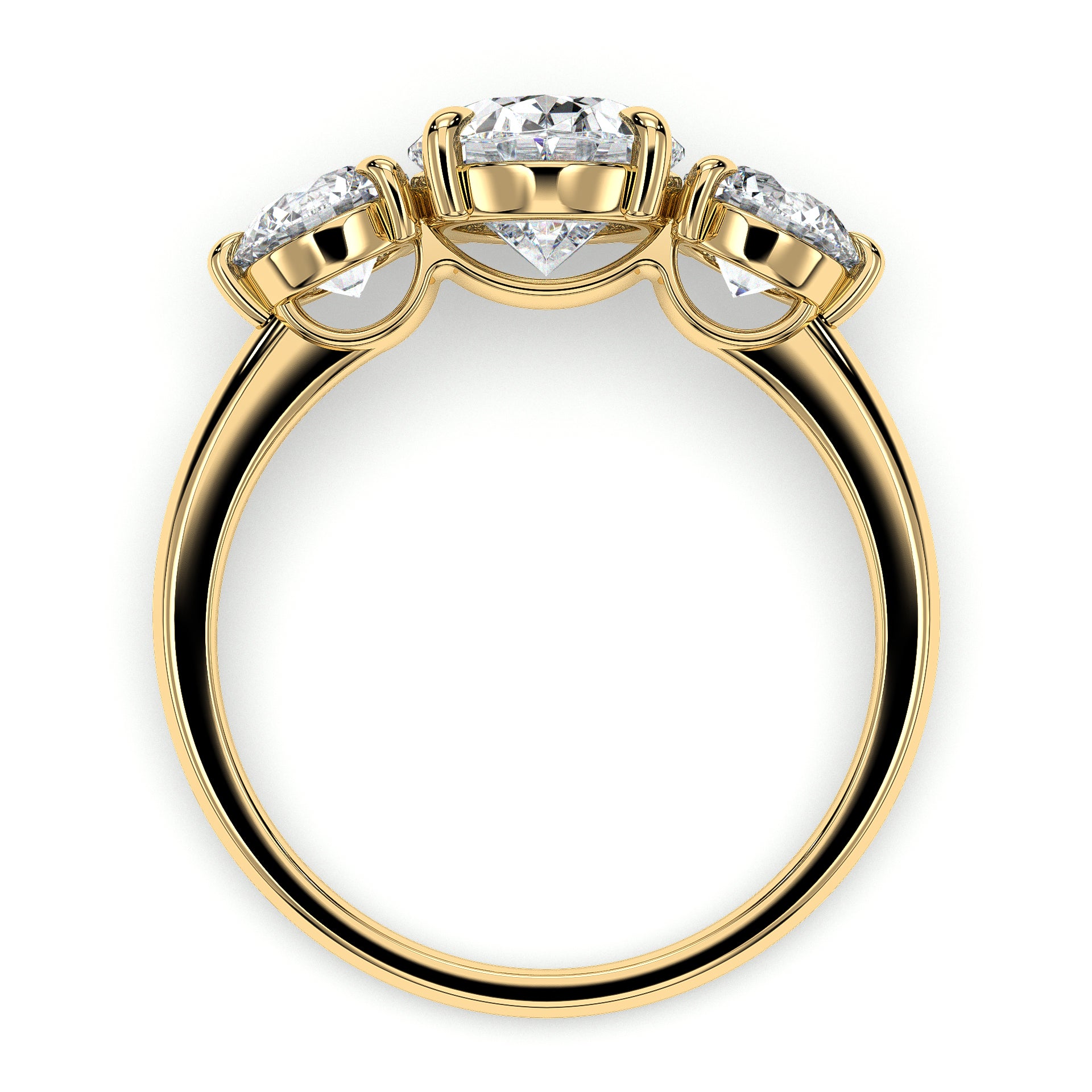 Élan Trinity Oval Ring