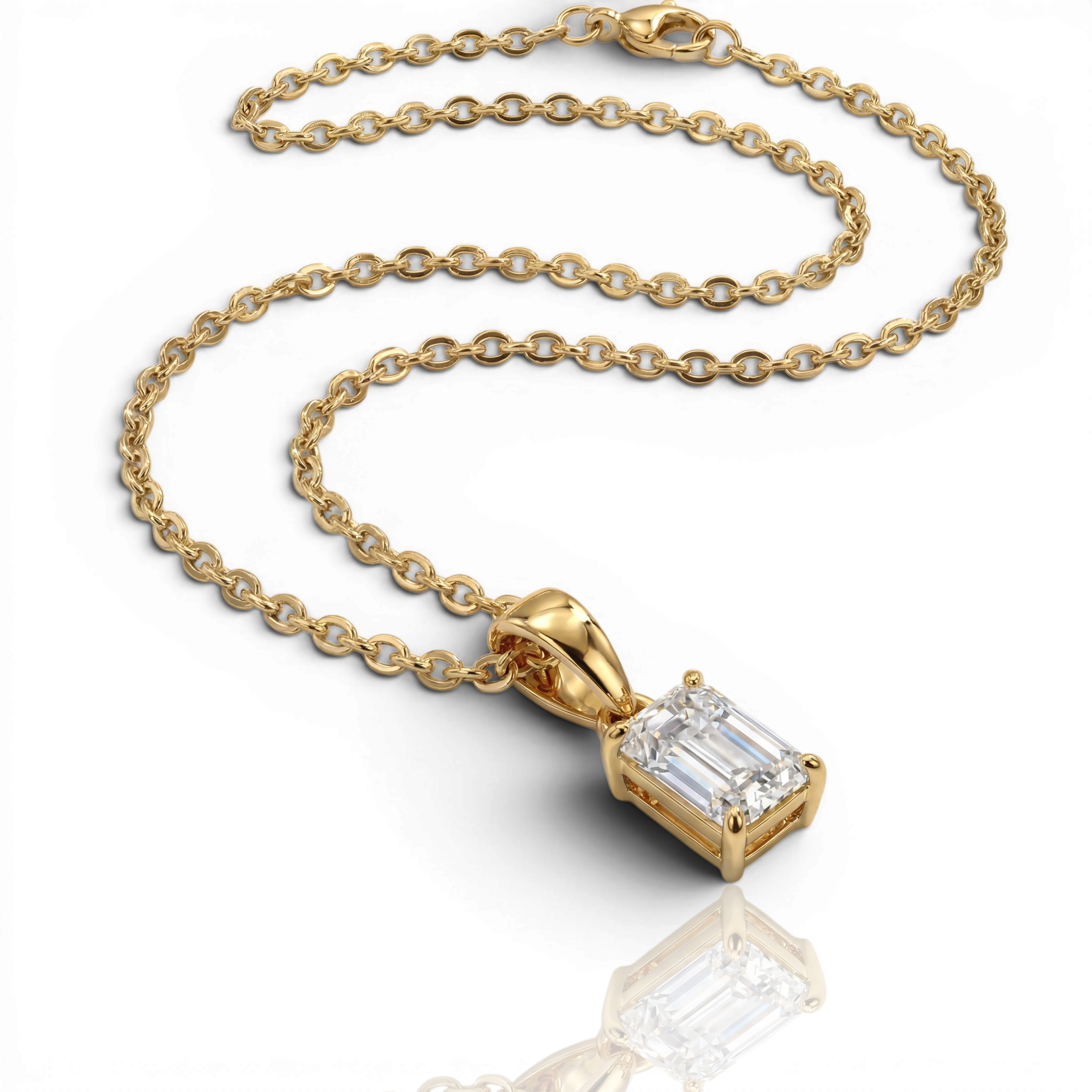 18K Yellow Gold Vermeil / 1.00 CARAT 