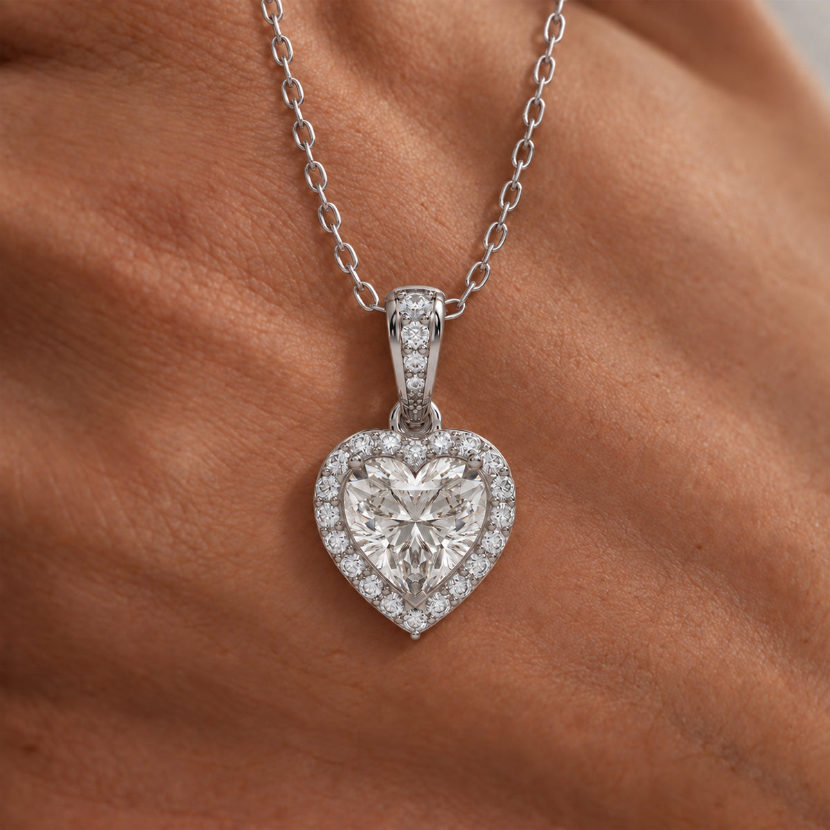 18K White Gold Vermeil / 1.00 CARAT