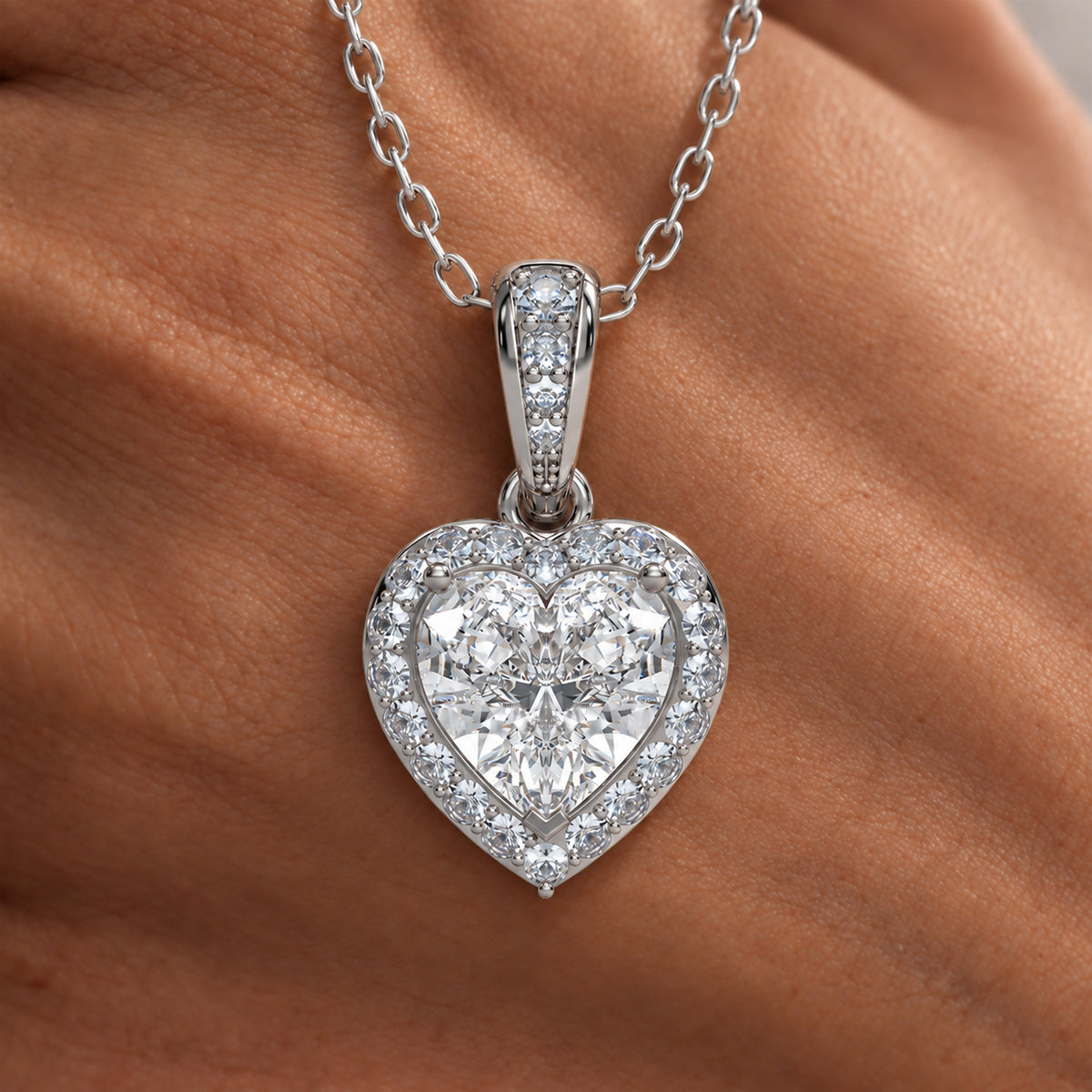 18K White Gold Vermeil / 2.00 CARAT