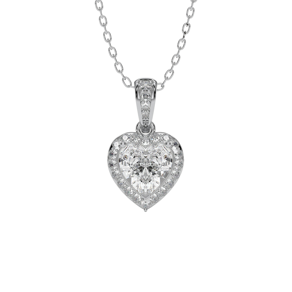 18K White Gold Vermeil / 2.00 CARAT