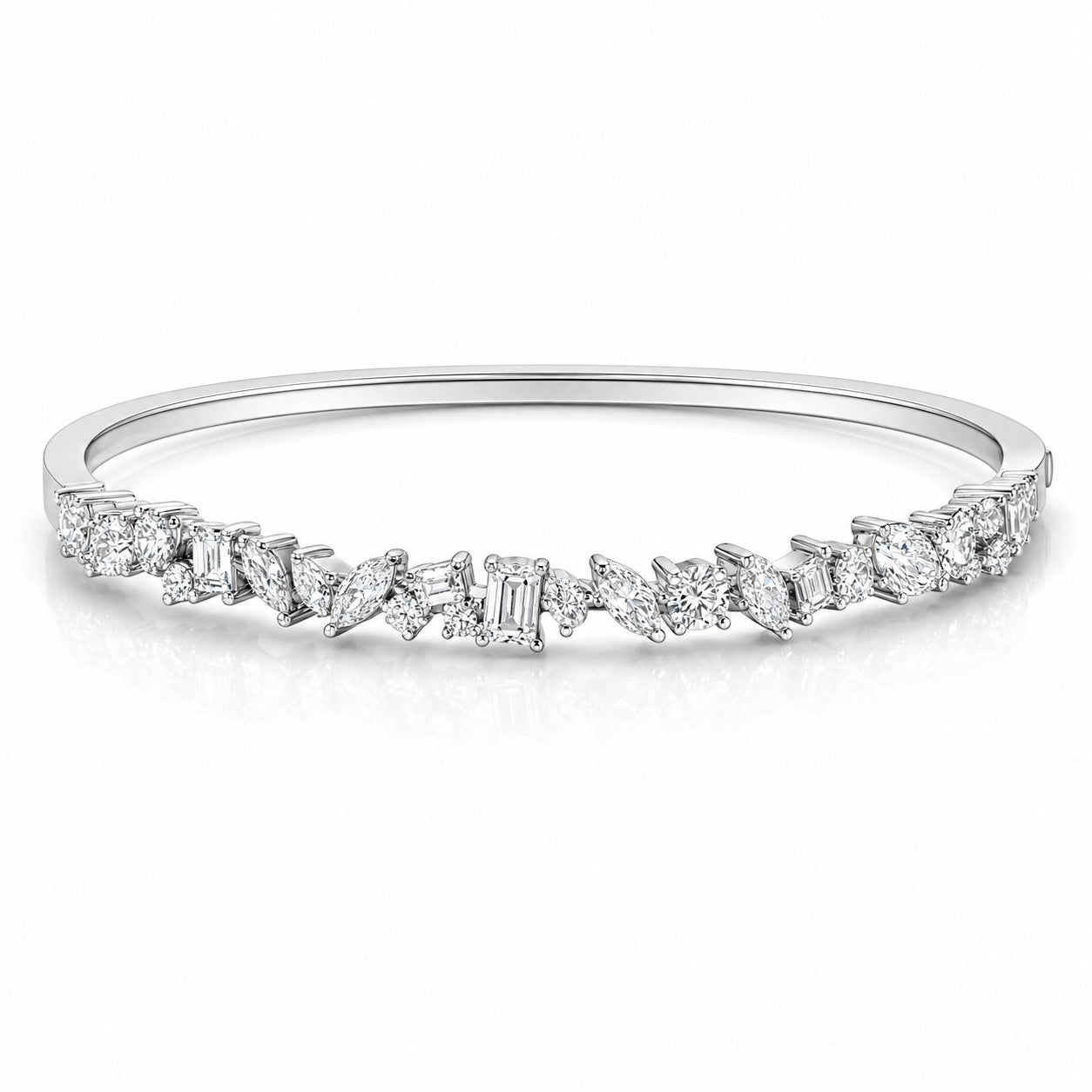 18K White Gold Vermeil