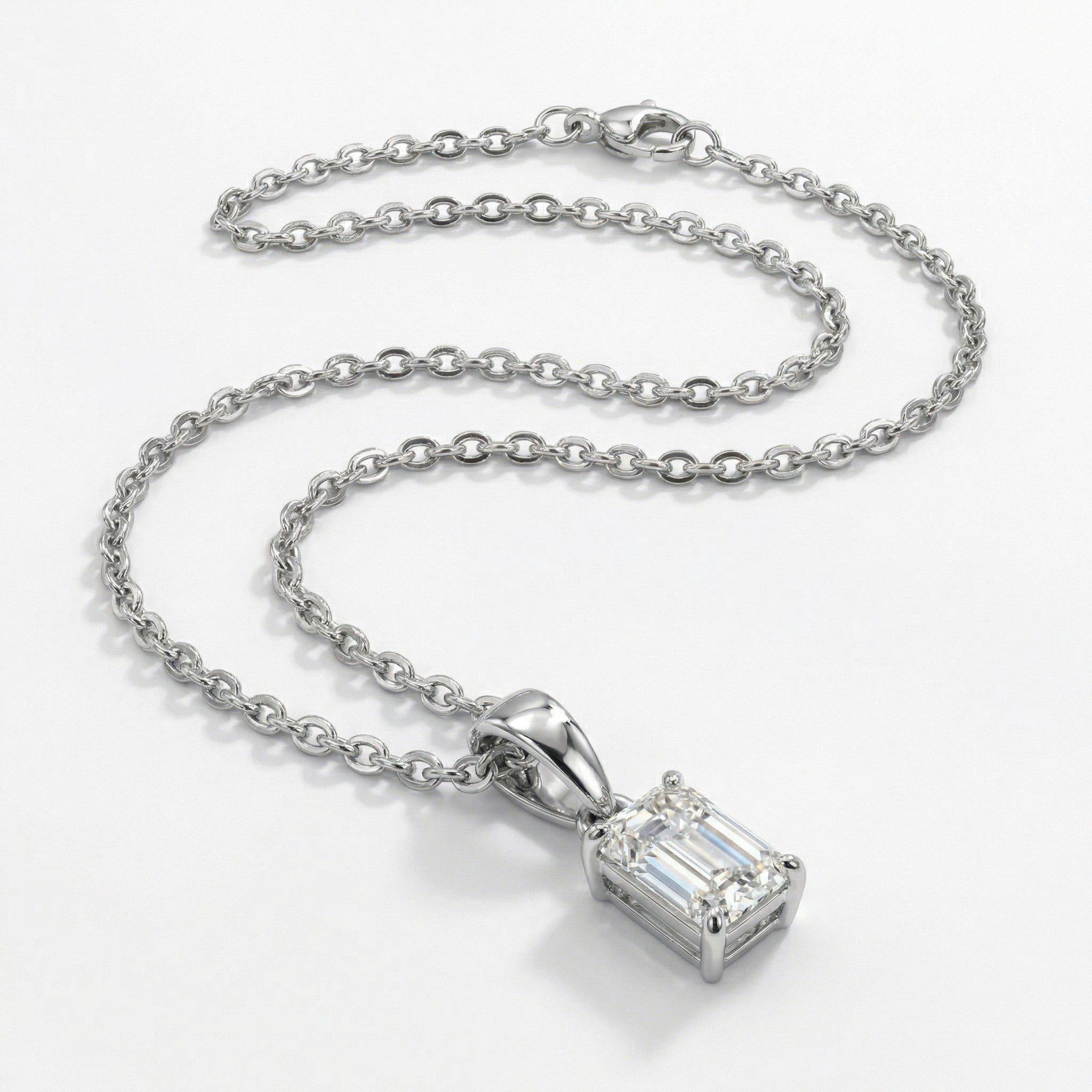 18K White Gold Vermeil