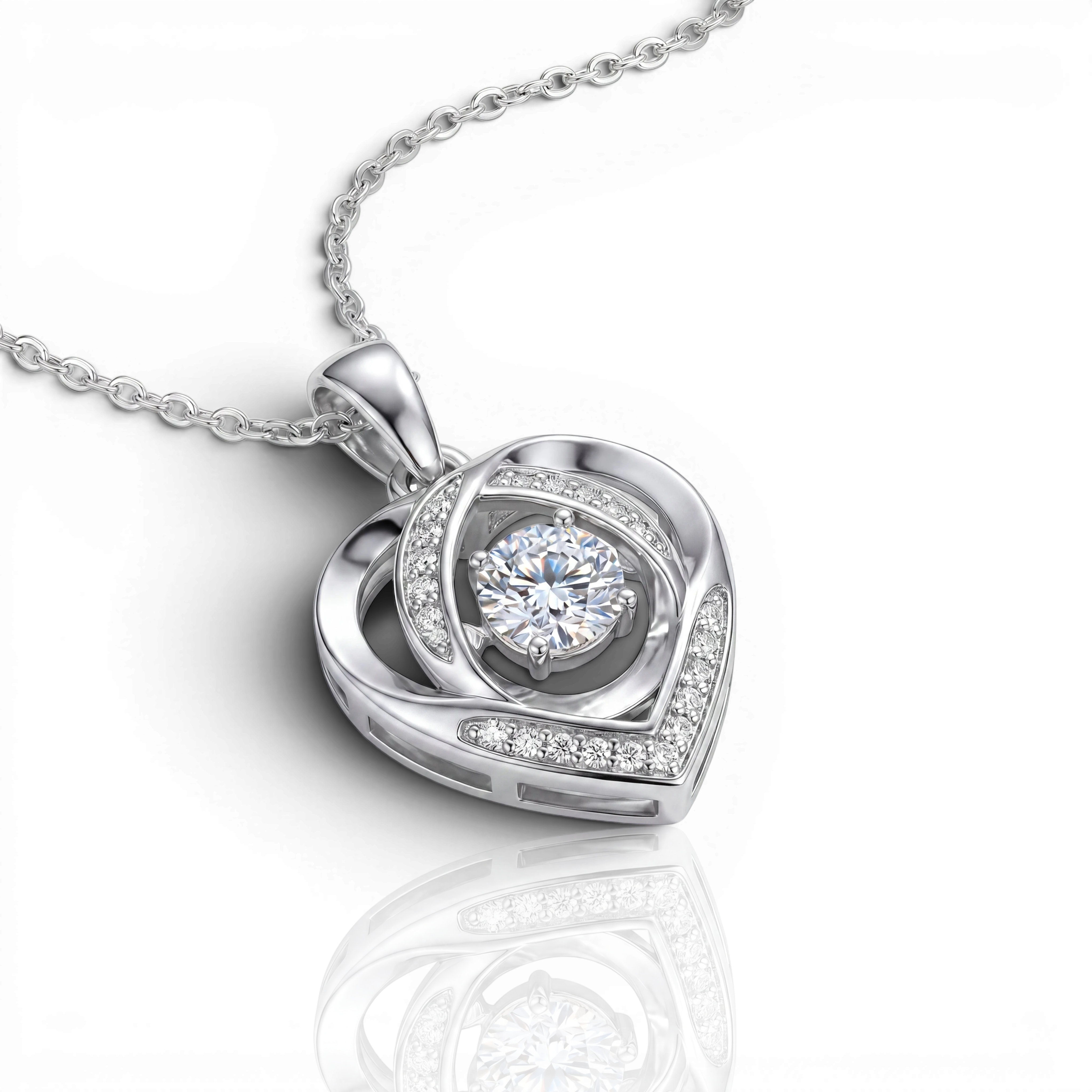 18K White Gold Vermeil