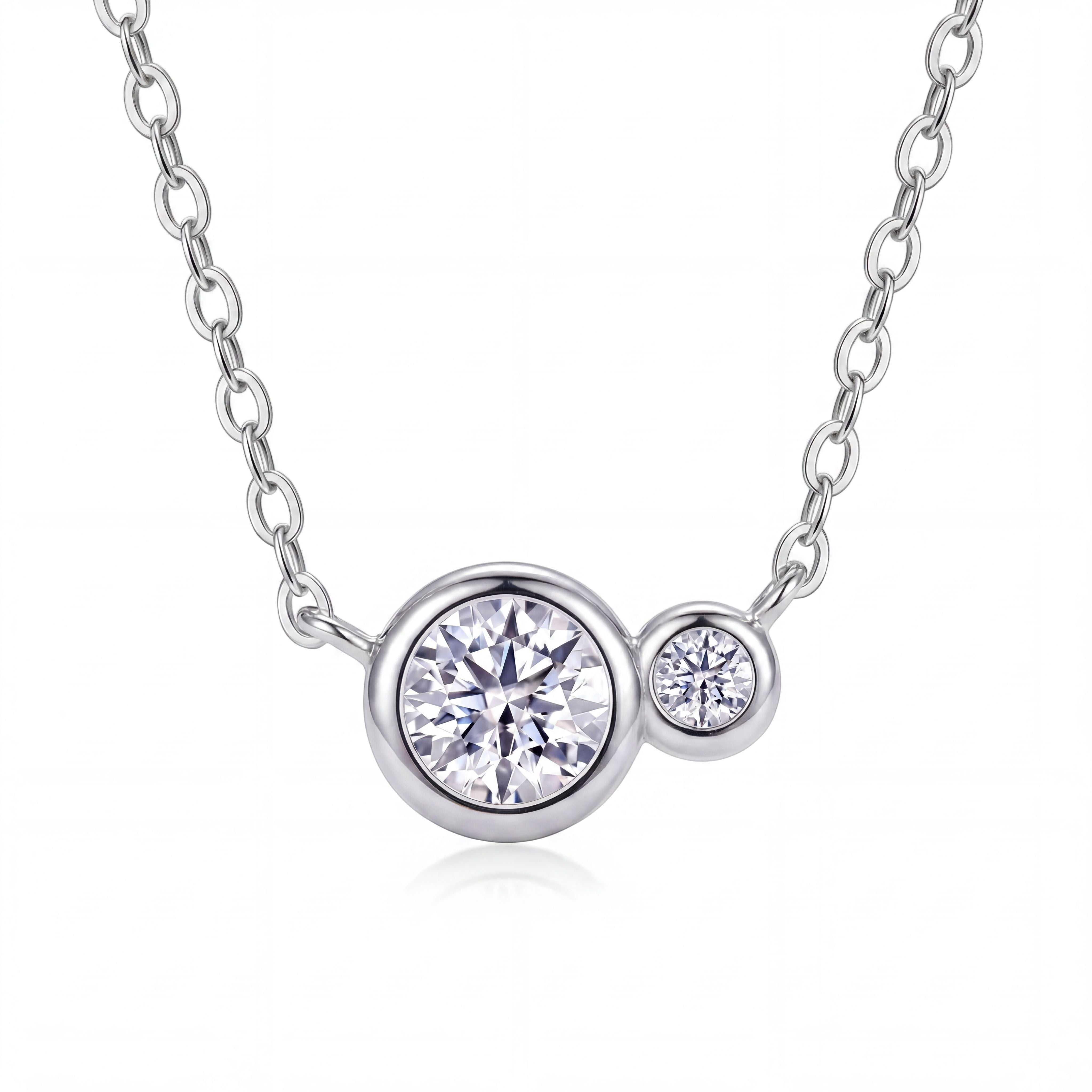 18K White Gold Vermeil