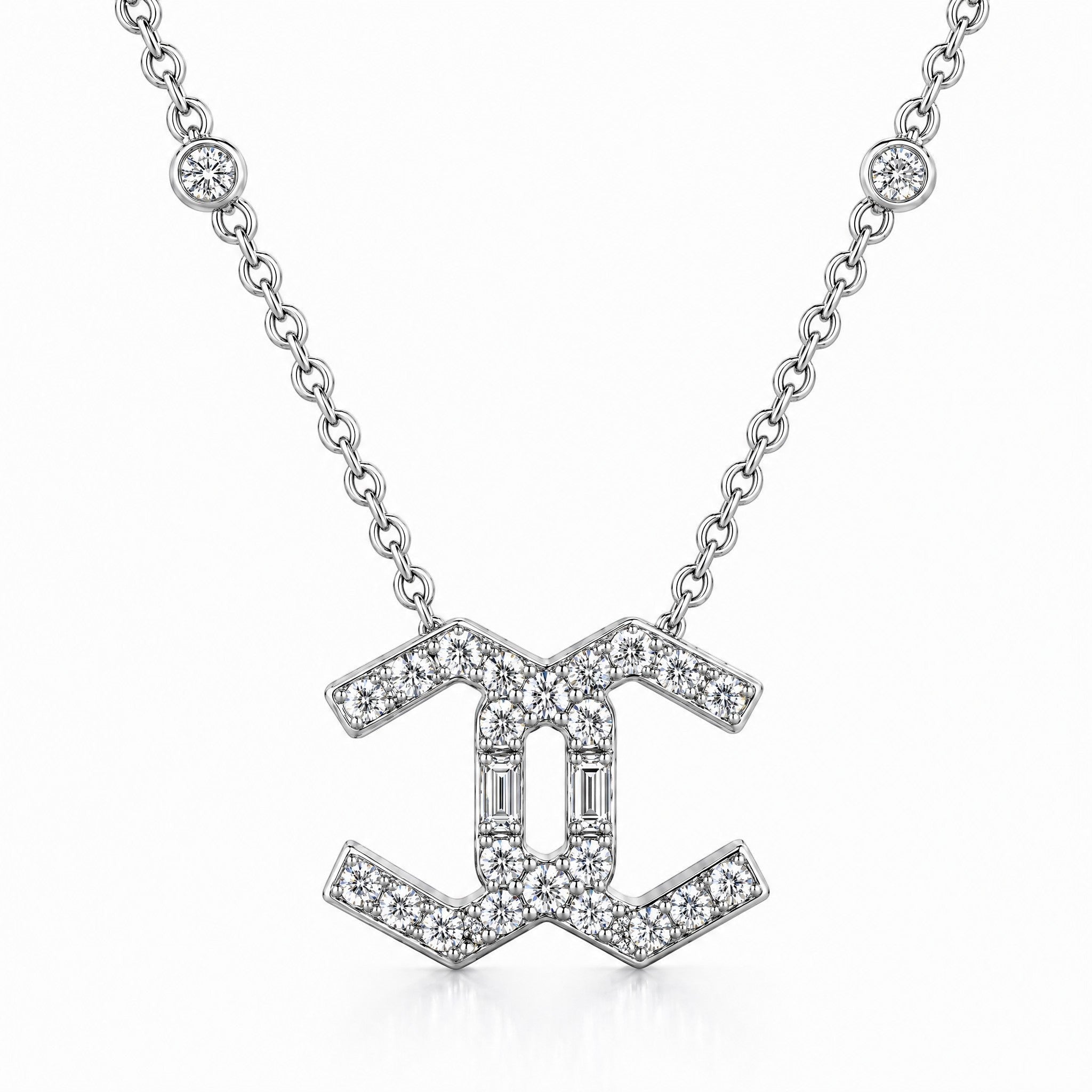 18K White Gold Vermeil