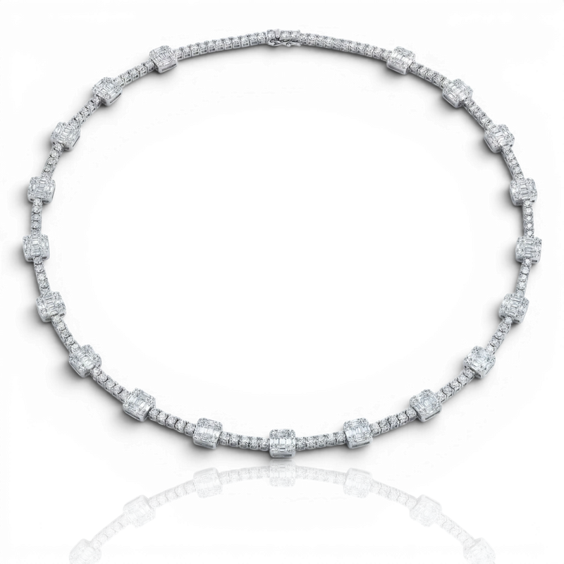 18K White Gold Vermeil