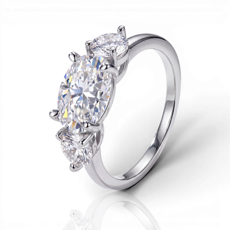 18K White Gold Vermeil