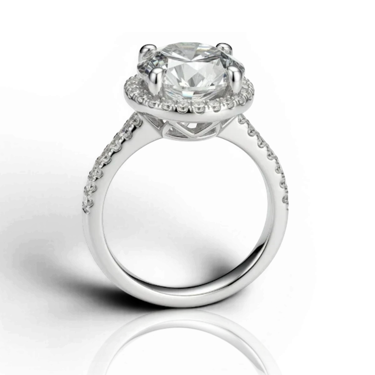 18K White Gold Vermeil