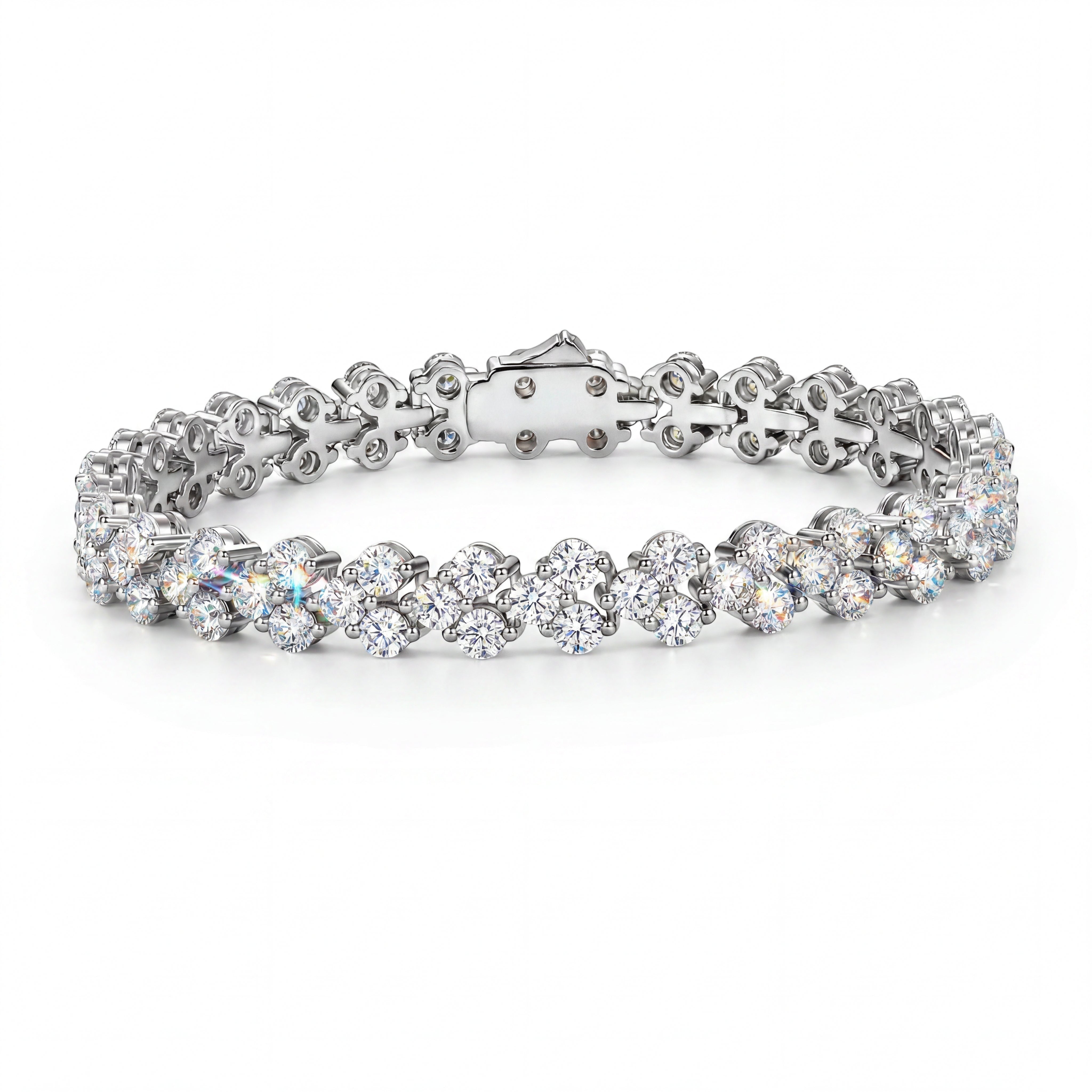 18K White Gold Vermeil