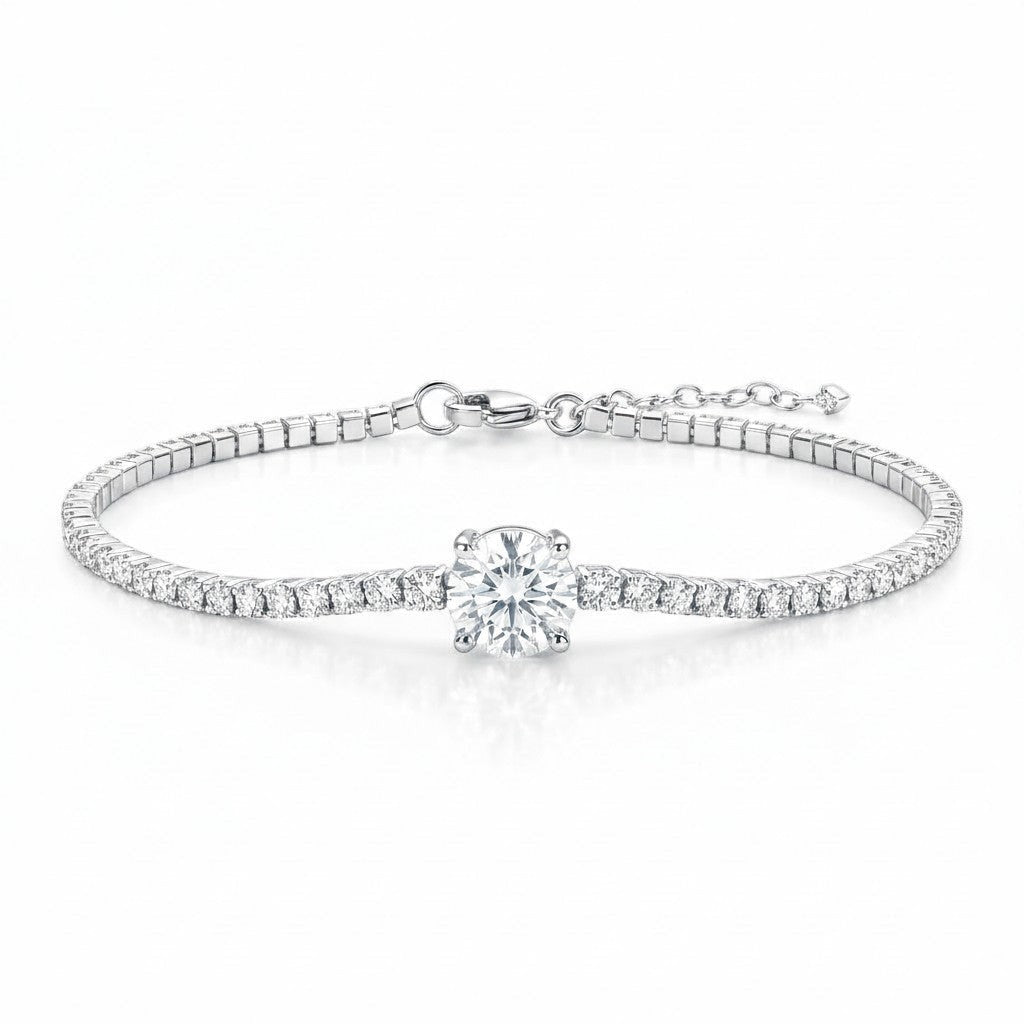 18K White Gold Vermeil