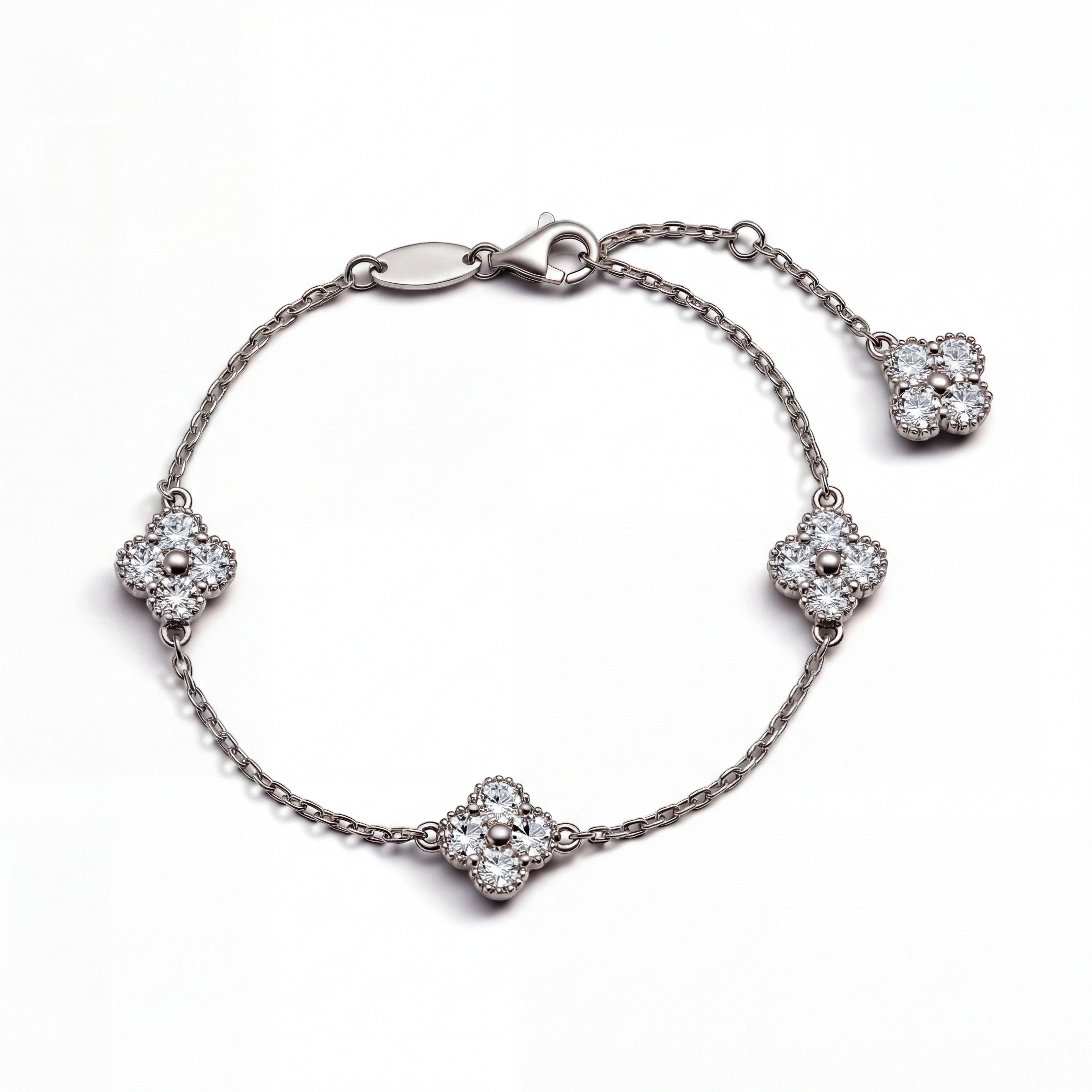 18K White Gold Vermeil