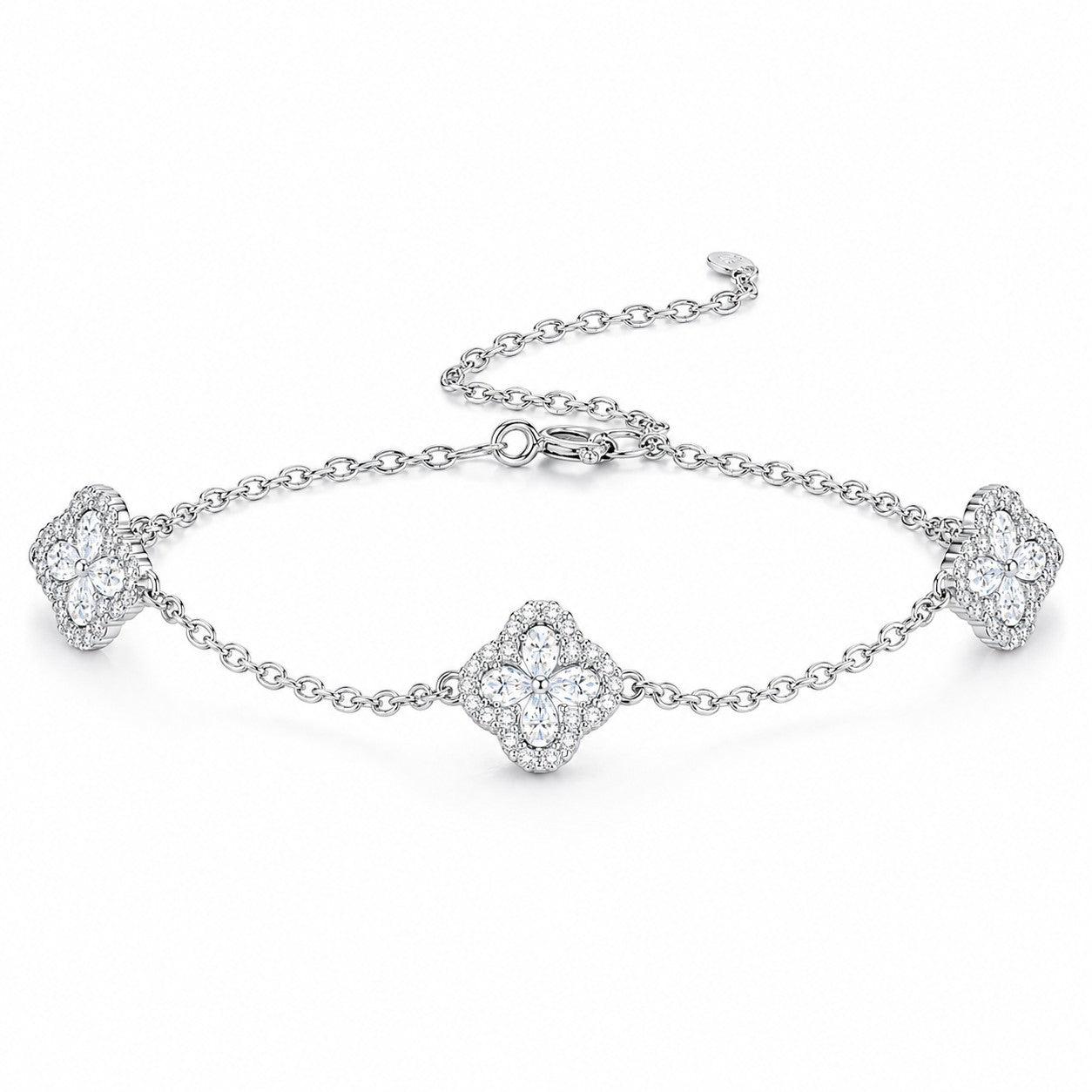 18K White Gold Vermeil
