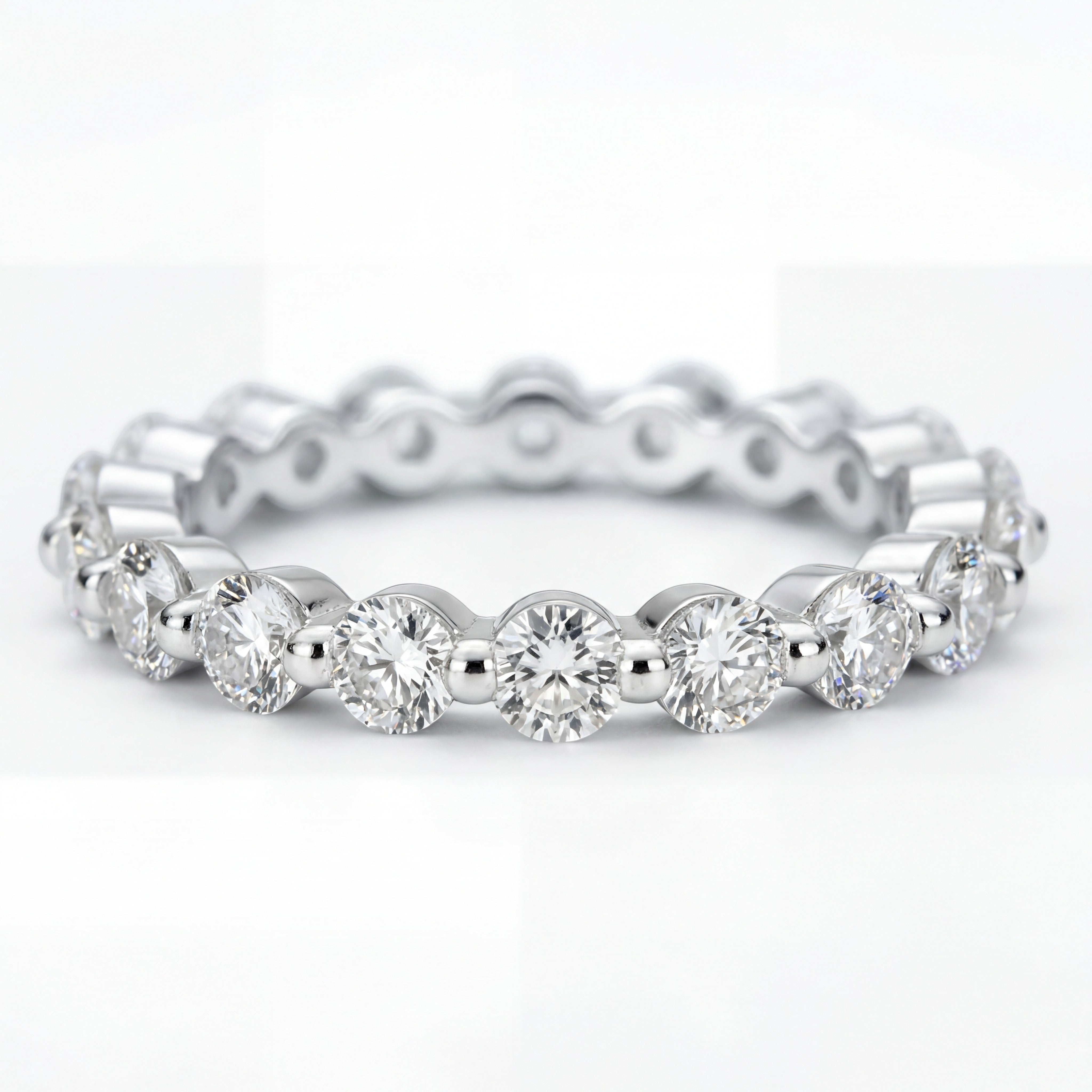 18K White Gold Vermeil
