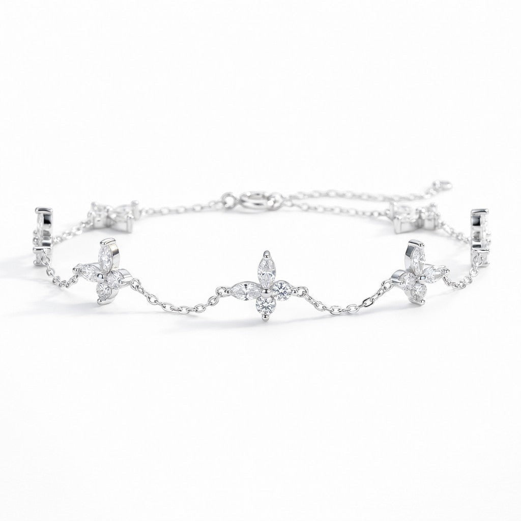 18K White Gold Vermeil