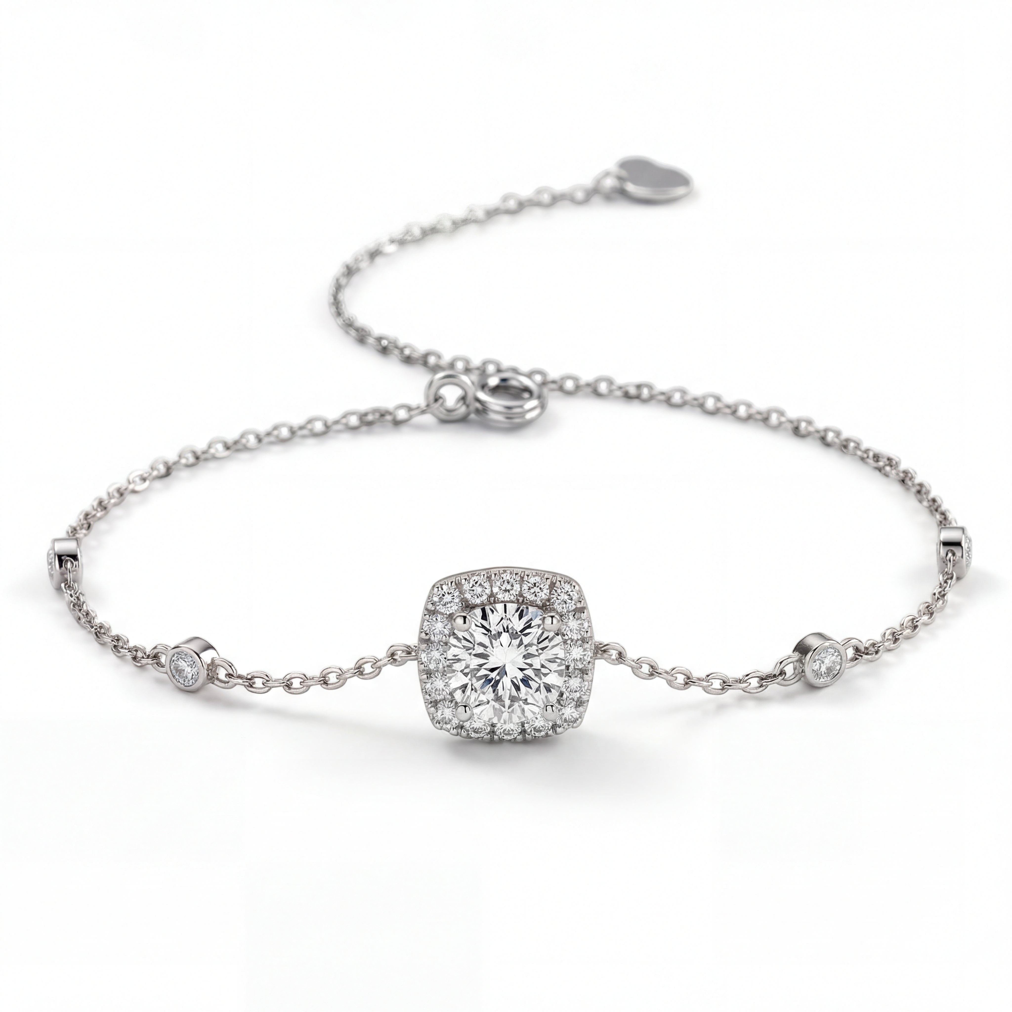 18K White Gold Vermeil