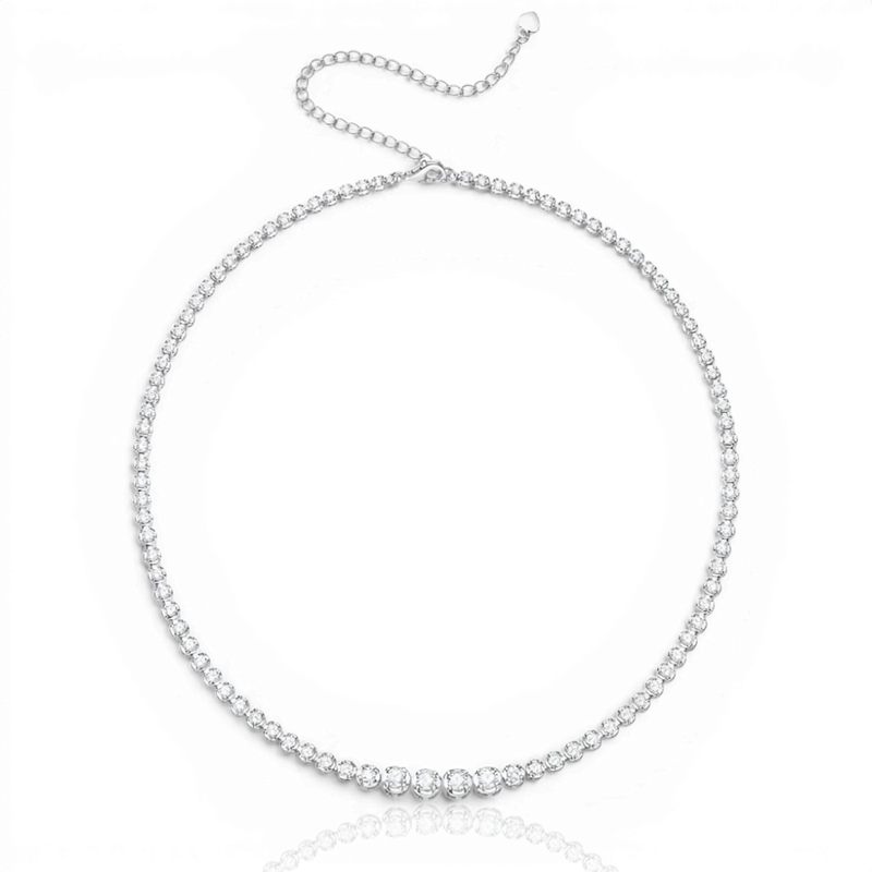 18K White Gold Vermeil