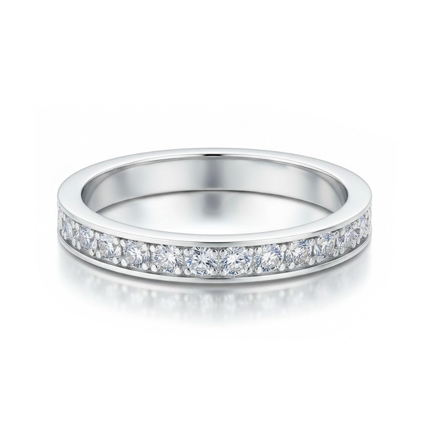 18K White Gold Vermeil