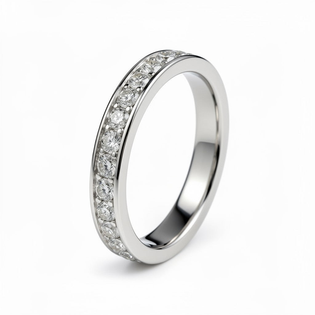 18K White Gold Vermeil