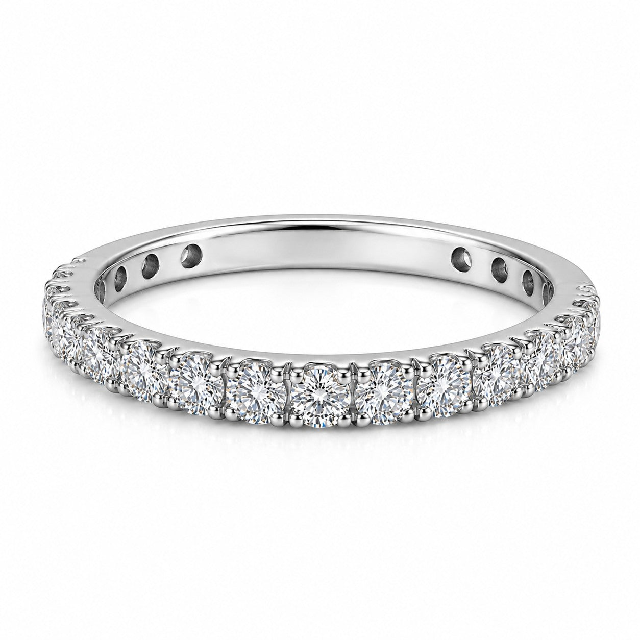 18K White Gold Vermeil