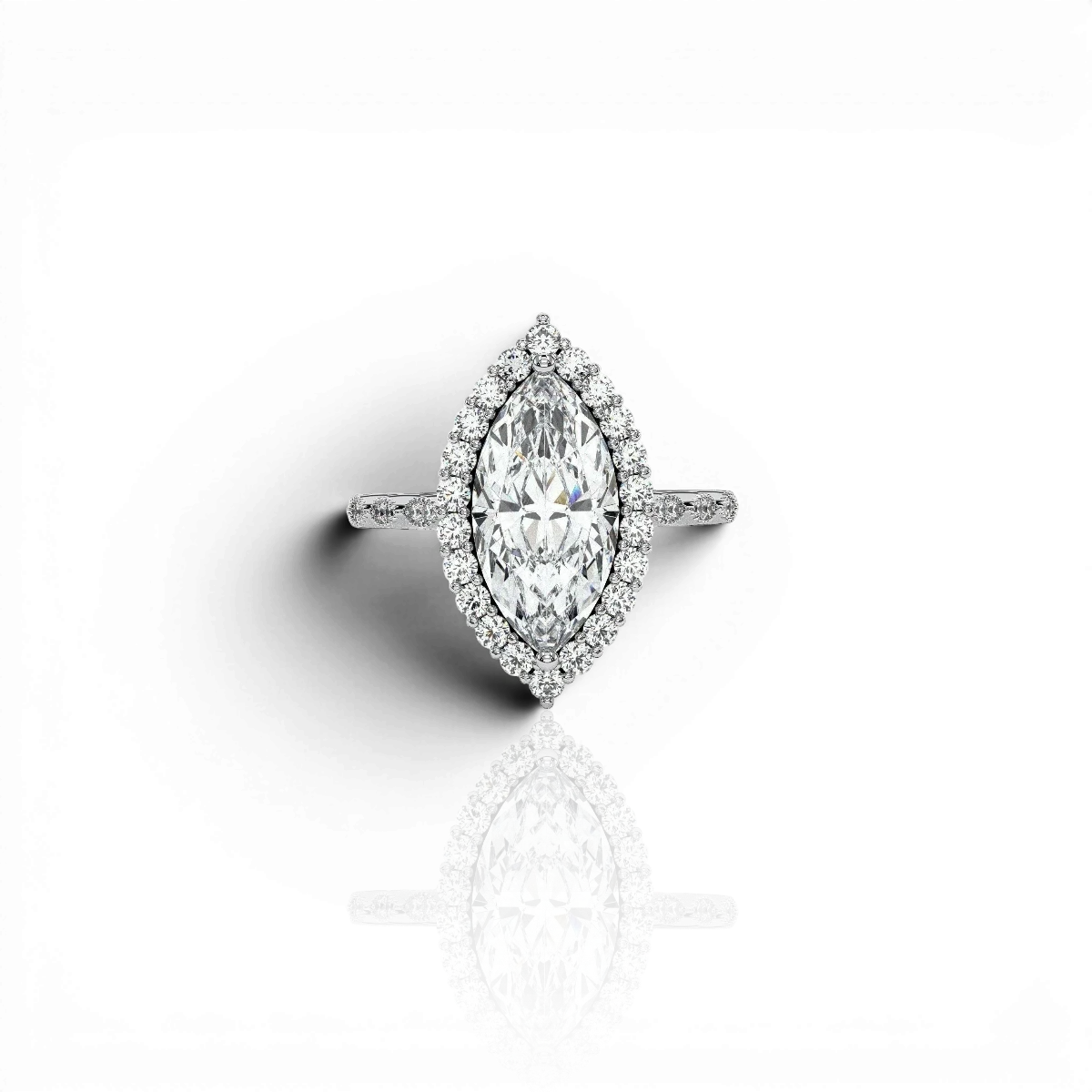18K White Gold Vermeil