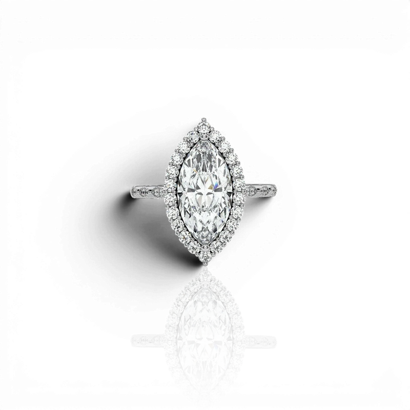 18K White Gold Vermeil