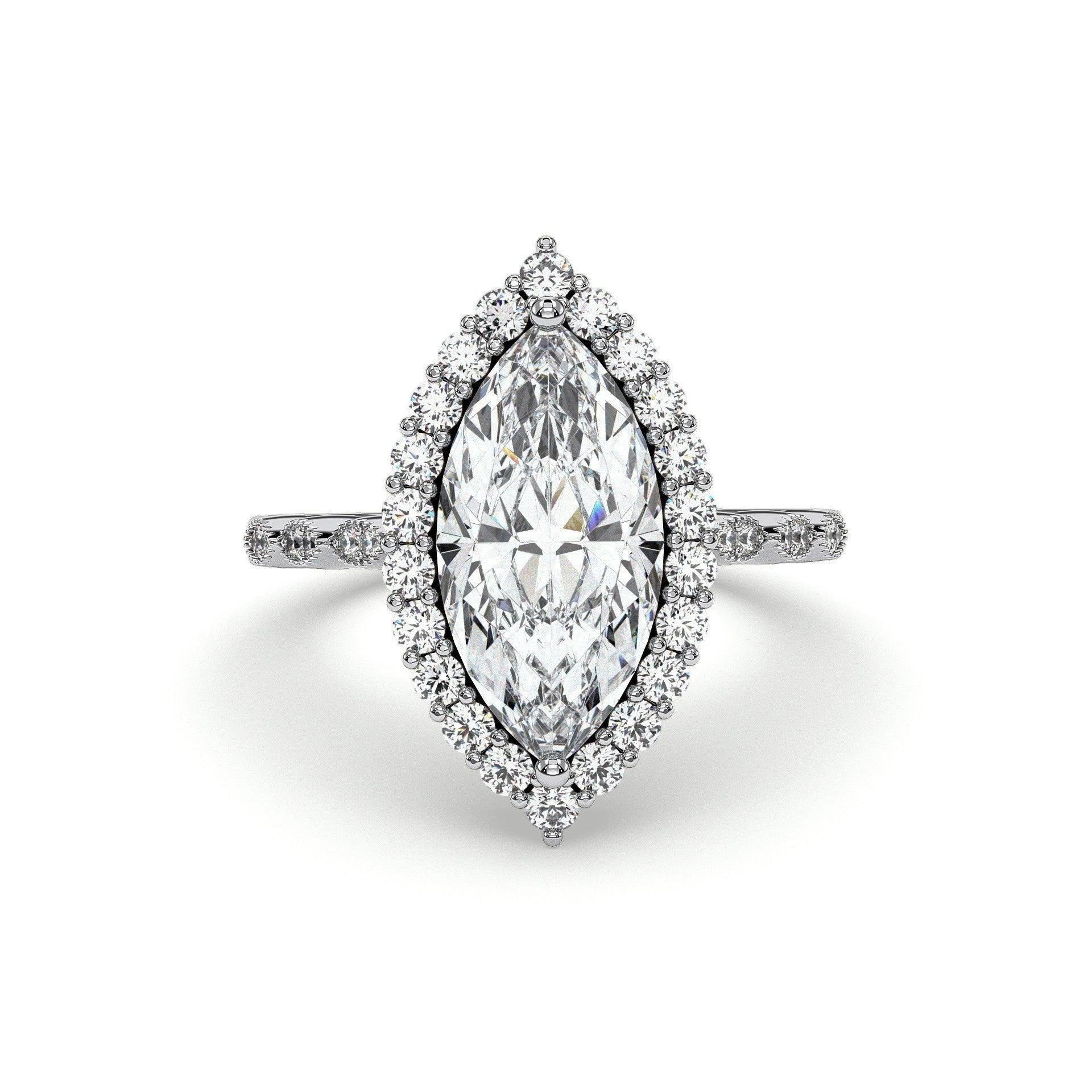 18K White Gold Vermeil