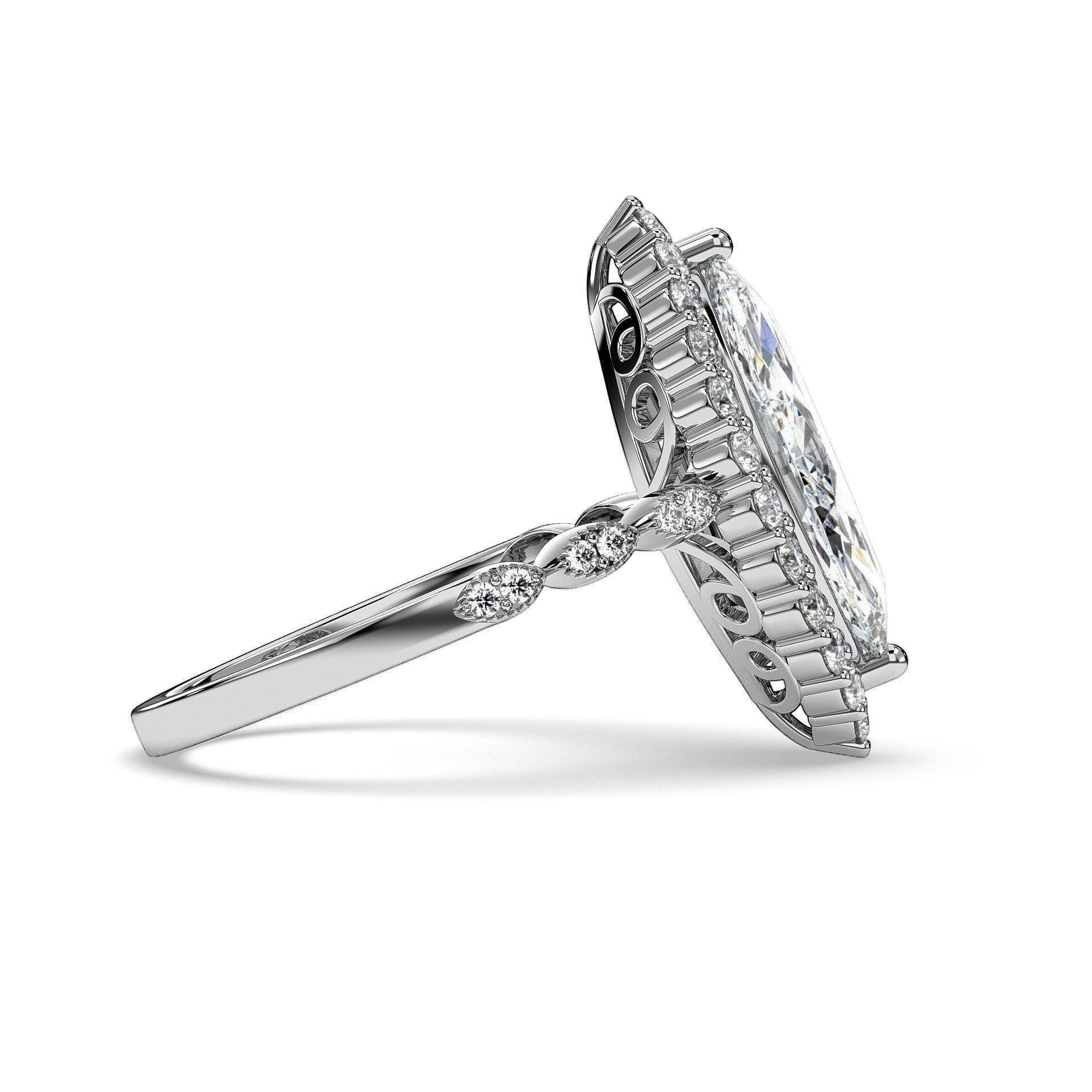 18K White Gold Vermeil