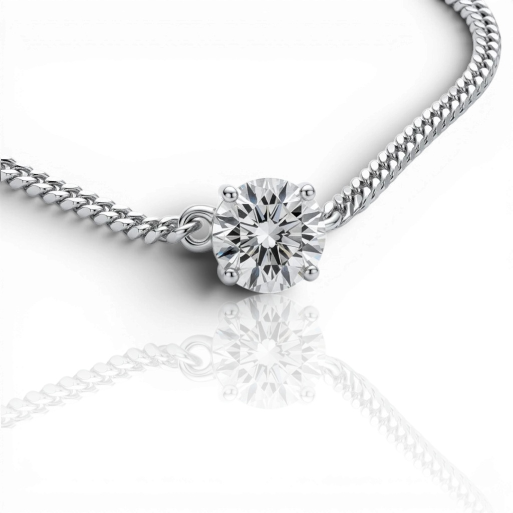 18K White Gold Vermeil