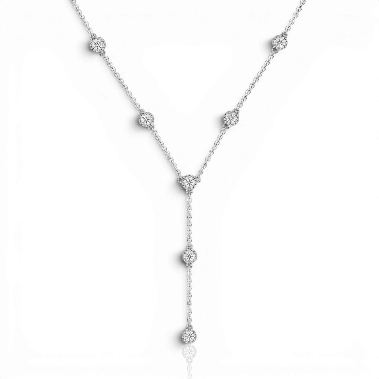 18K White Gold Vermeil