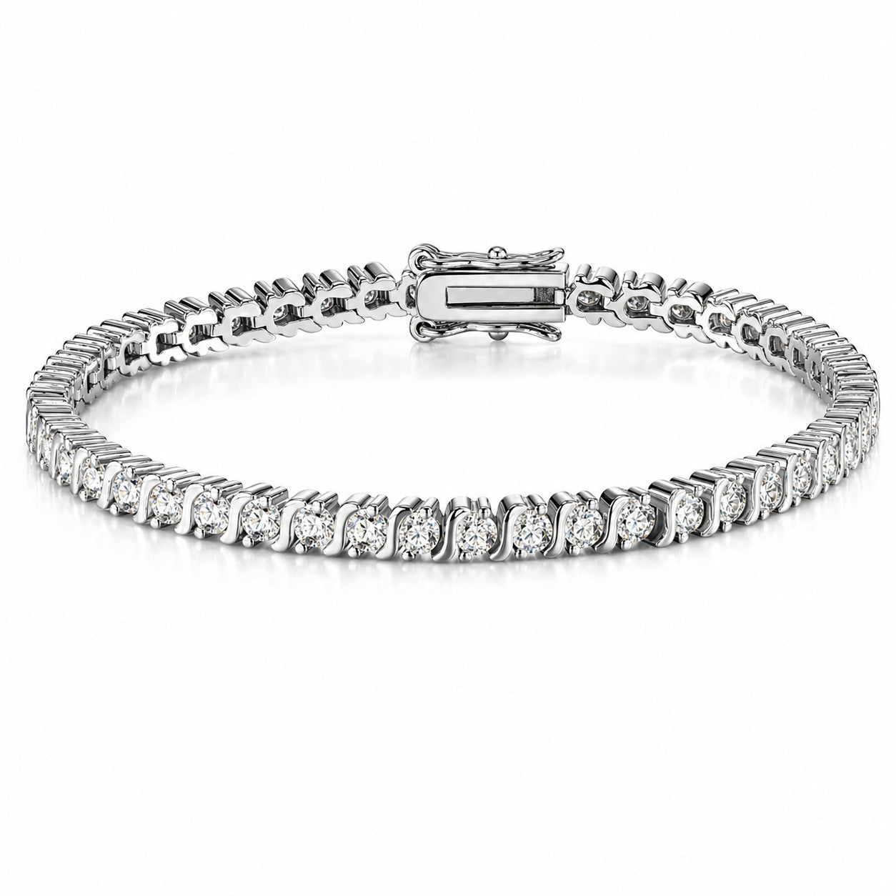 18K White Gold Vermeil