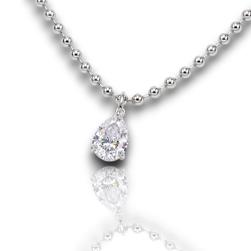 18K White Gold Vermeil
