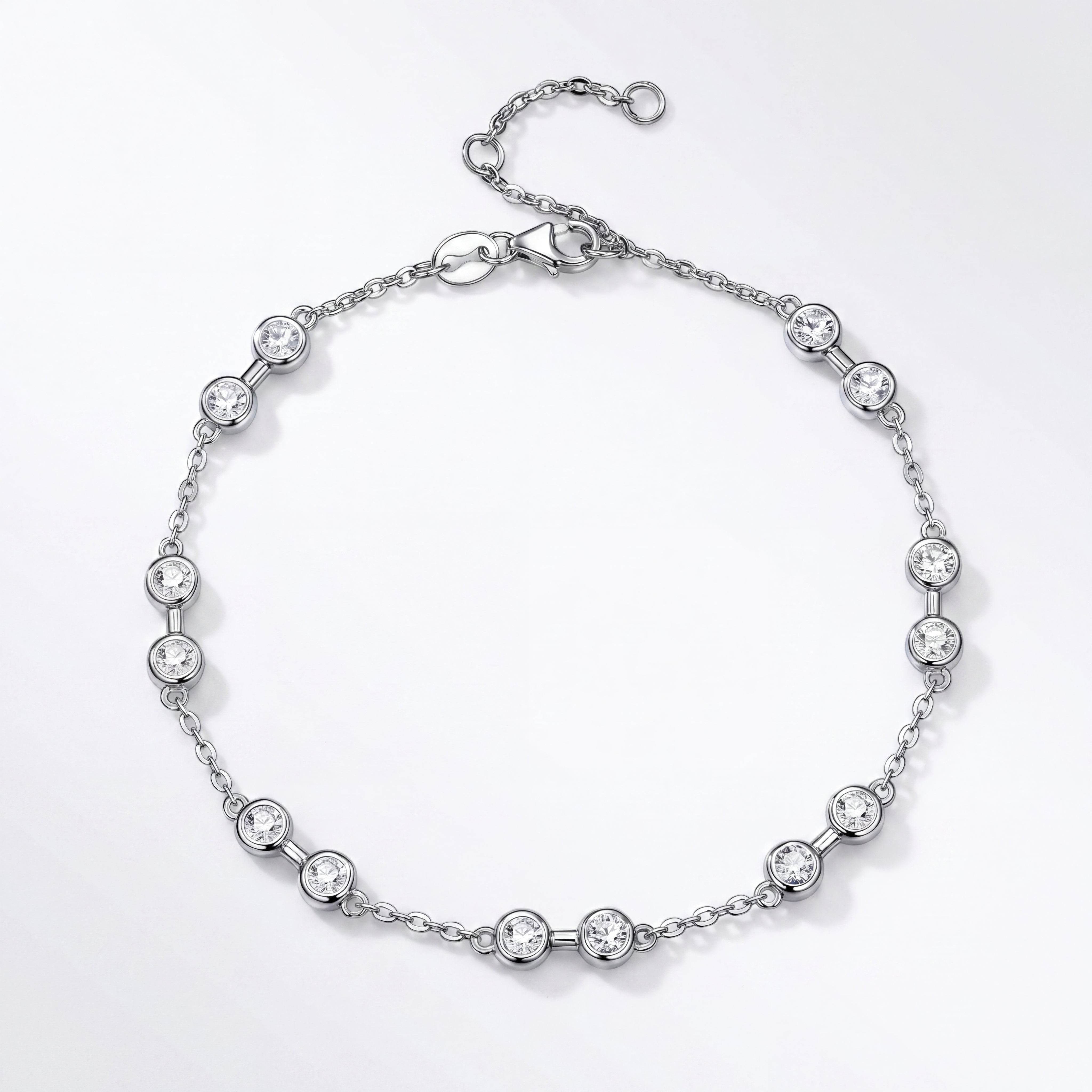 18K White Gold Vermeil