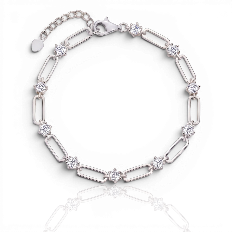 18K White Gold Vermeil