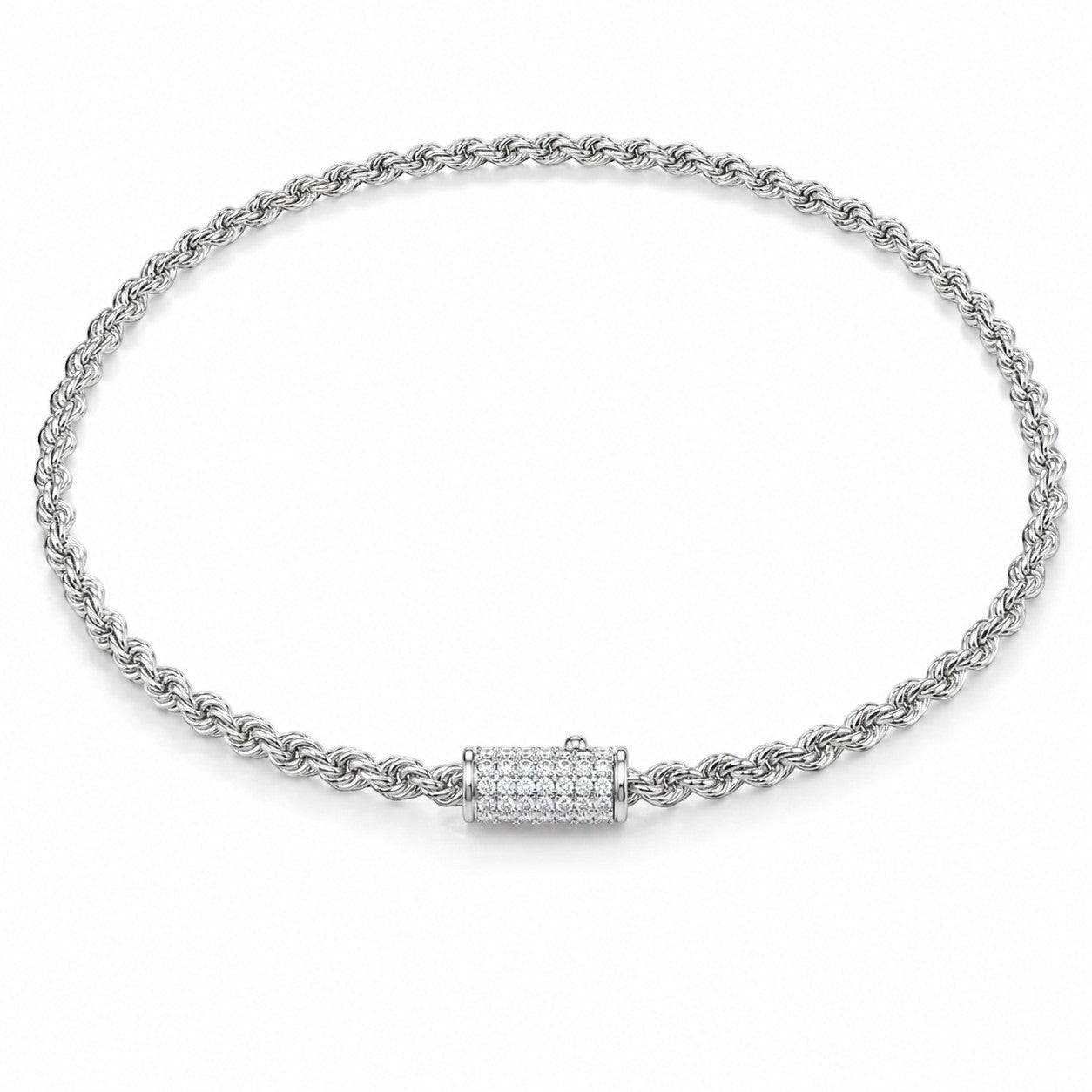 18K White Gold Vermeil