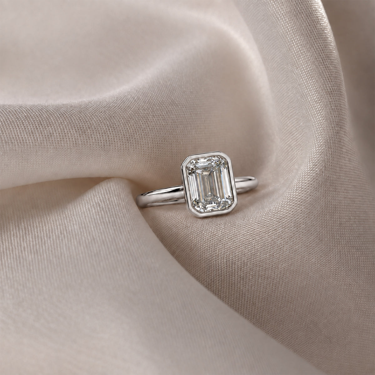 18K White Gold Vermeil