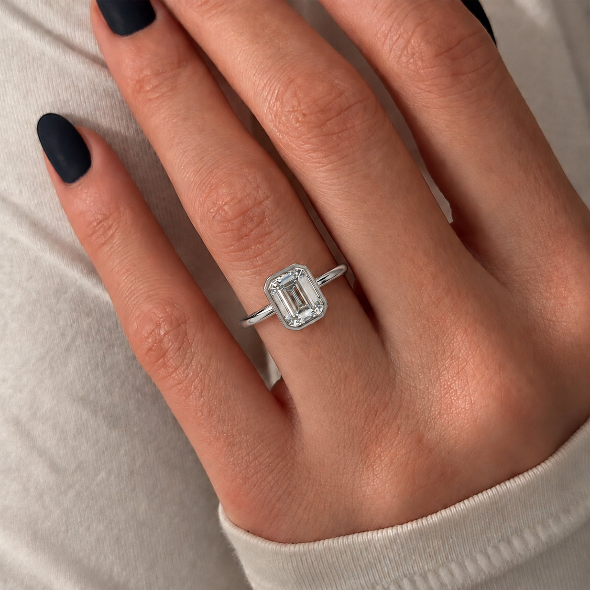 18K White Gold Vermeil