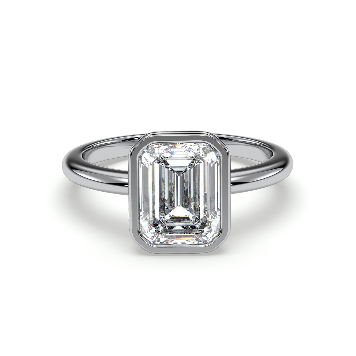18K White Gold Vermeil